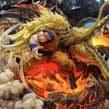 Dragon Ball Z Super Saiyan 3 Goku Anime Figure Collectible PV Statue[In-Stock]